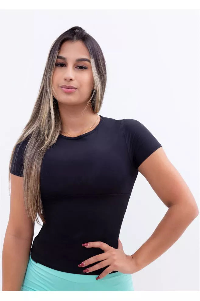 Camiseta Modeladora Basic Shape - Baby Look