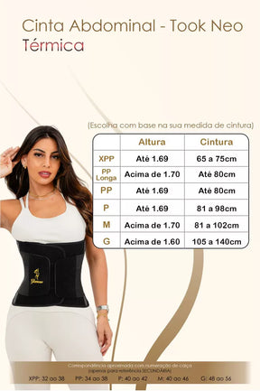 Cinta Modeladora Abdominal - Took Neo Térmica