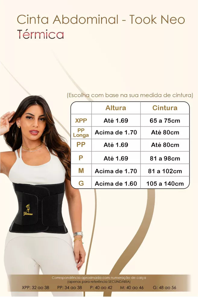 Cinta Modeladora Abdominal - Took Neo Térmica